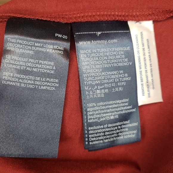 Tommy‎ ICON Red ruffle sleeve Graphic tee - Picture 5 of 10